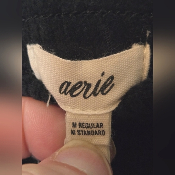 Women's Aerie Bell Bottom Flare Elastic Waist Pants, Size Medium - Picture 2 of 2